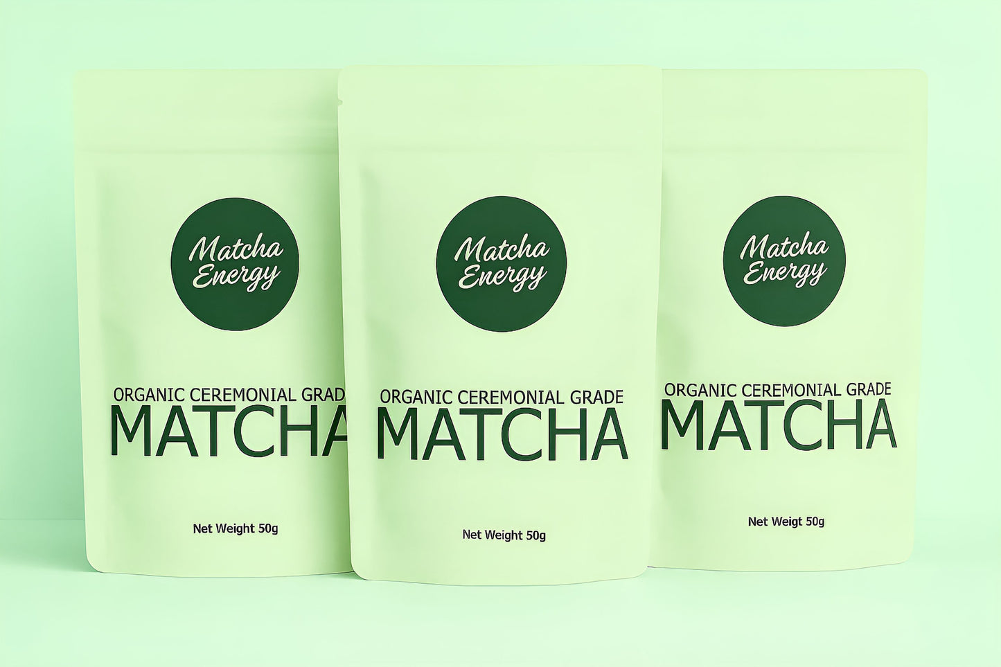 Ceremonial Grade Matcha Powder - 150g (3 x 50g Pouches)
