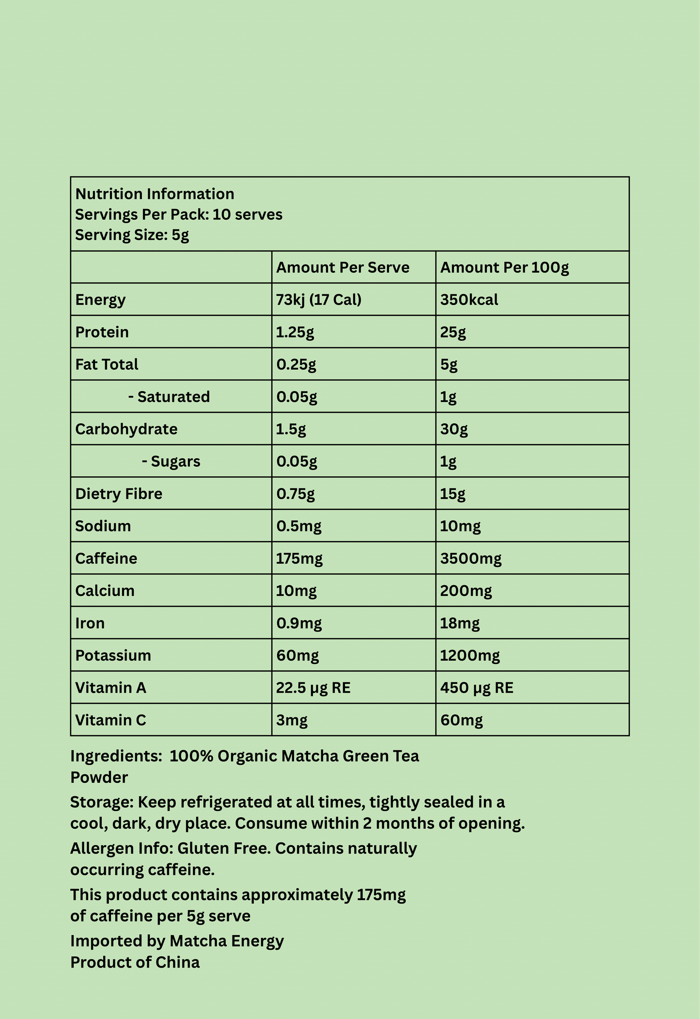 Ceremonial Grade Matcha Powder - 50g