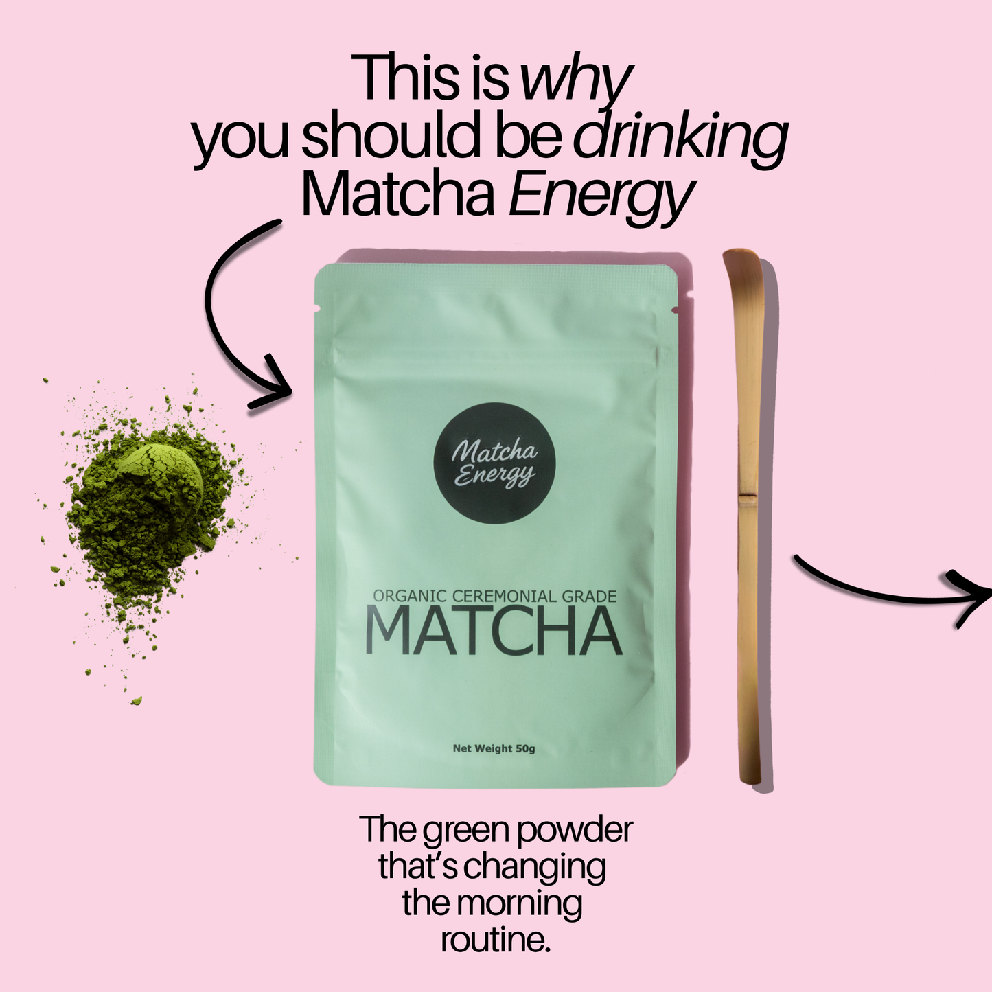 Organic Ceremonial Grade Matcha Powder - 1kg